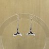 whale tail earrings